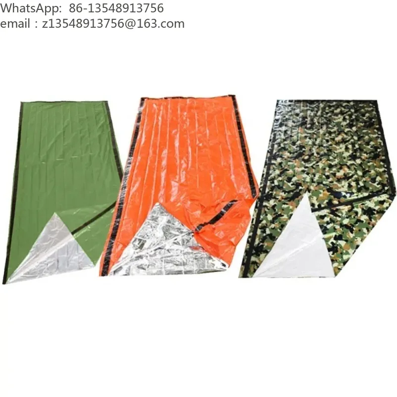 Outdoor Emergency Survival Sleeping Bag Envelope Style Waterproof Warm Camping Rescue Blanket Accessories