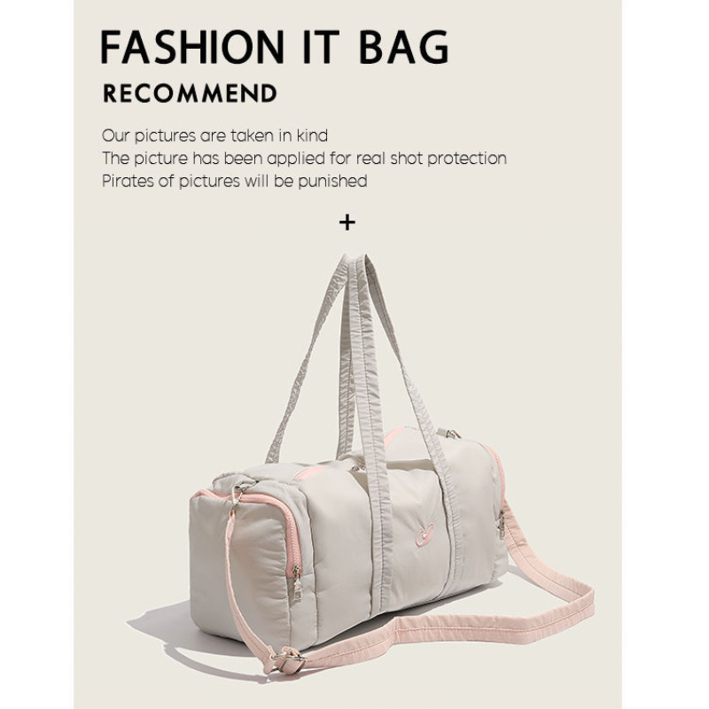 Large Capacity Travel Shoulder Bag Simple Sports Organizer Tote for Daily Use Lightweight Stylish Gym Messenger bag 