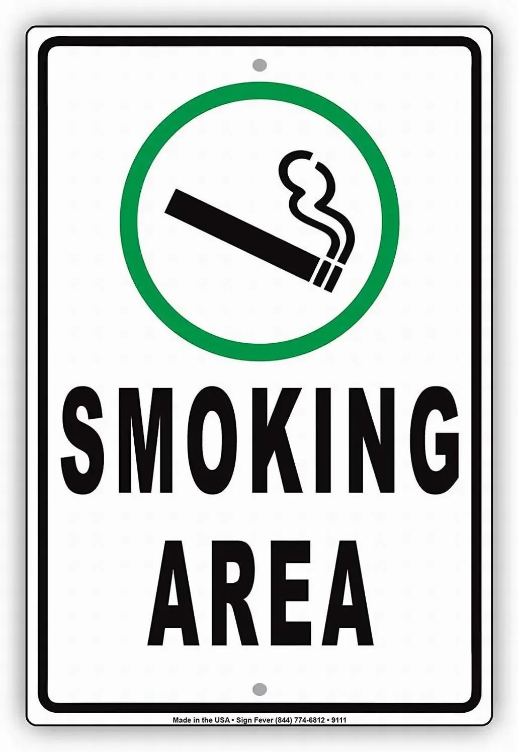Vaping Area - 安全標識：喫煙・電子タバコ使用可 - 指定エリア - 店舗専用 -