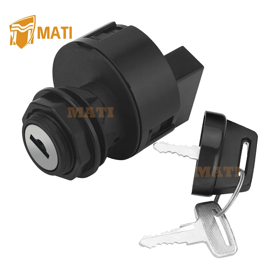 MATI Ignition Key Switch 3 Positions 4 Pins for Can-Am Outlander 400 Max 2003-2008 Outlander 330 2004-2005 Rally 200 2003-2004