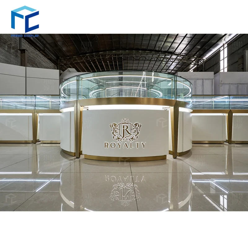 

2025customized.Luxury Glass Showcases Customised Jewelry Display Jewellery Store Jewelry shop furniture Display Cabinet Reta