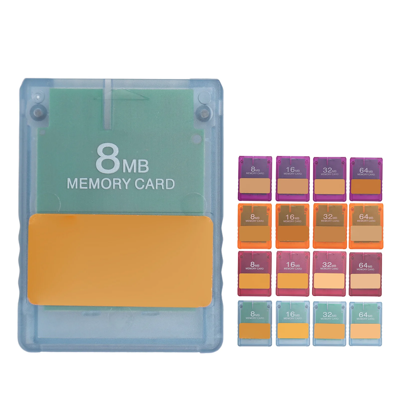 Console Memory Card for Sony PS2 FMCB V1.966 OPL HD Loader Program Card Game Start Card with Transparent Case OPL Program Card