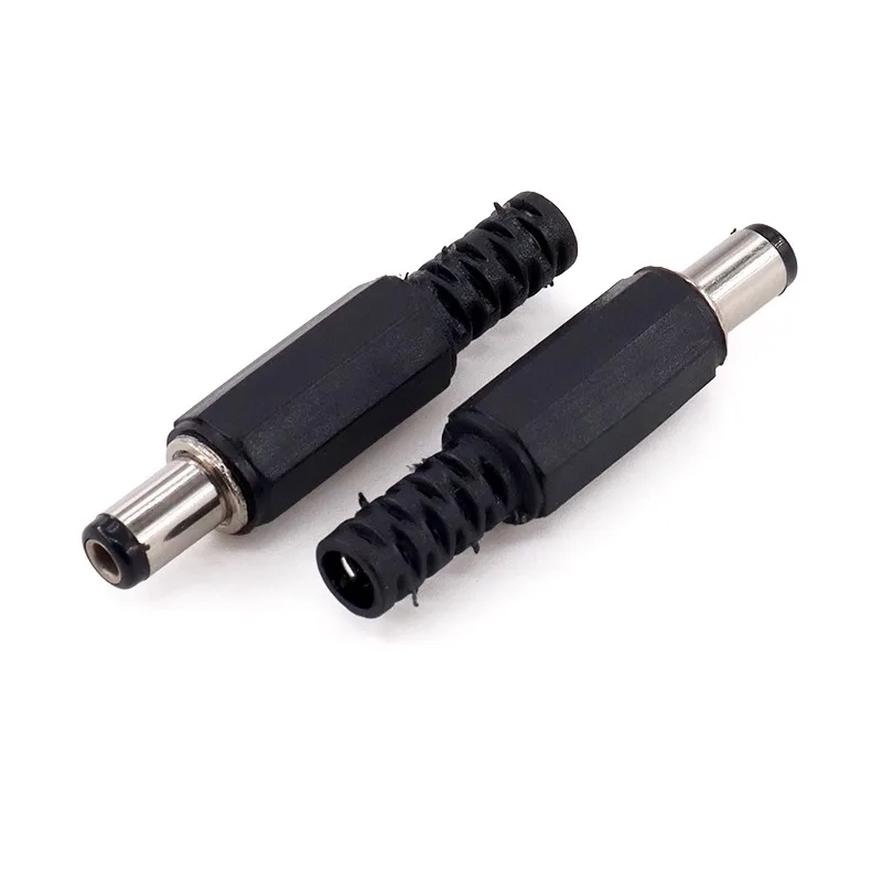 5Pair5.5x2.1mm 5.5x2.5mm 3.5x1.35mm DC Power Plug Male Female Jack Socket Nut Panel Mount DC Power Adapter Connector DC-022B