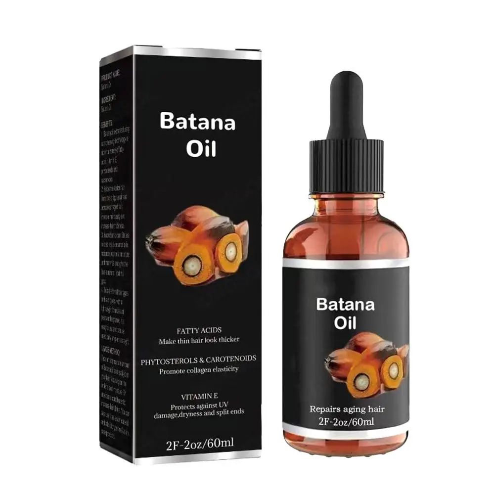 Aceite de Batana Natural para reparación de cabello, reparador de cabello más saludable, más grueso y completo, repara el cabello y la piel dañados para hombres y mujeres