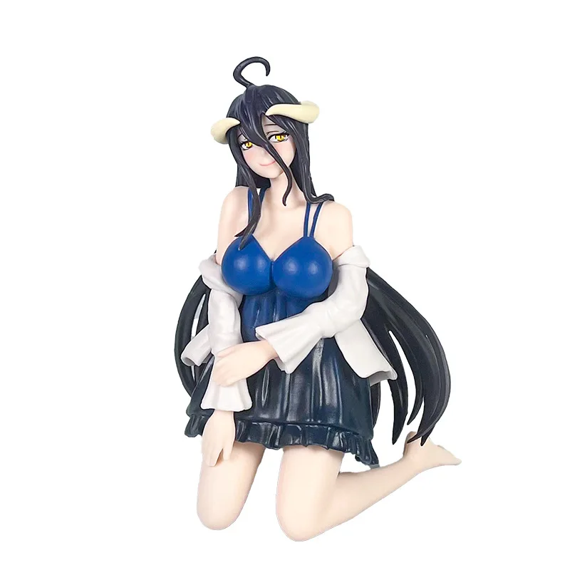 15cm Overlord Albedo Pozycja klęcząca Anime Dziewczyna Figurka Model Gk Statua Chłopcy Kolekcja Dekoracja Pulpitu Ozdoba Zabawki Prezenty