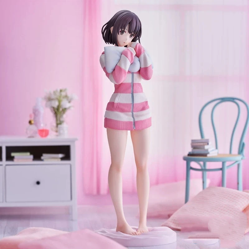 Image of Anime-Figur Megumi Kato Pyjama-Version Charakter-Statue Modell Desktop-Ornament Sammlerfigur, Exquisite Puppe Geschenk für Liebhaber