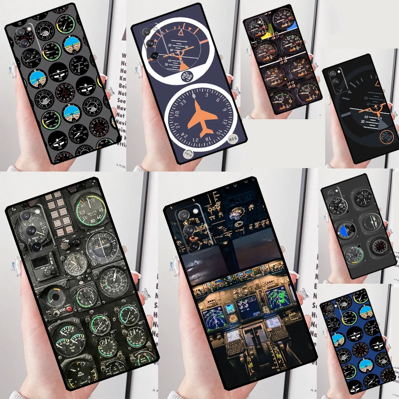 Flight Instruments Phone Case For Samsung Galaxy S25 Ultra S9 S10 S20 S21 S22 Plus S23 Ultra S24 FE Back Cover