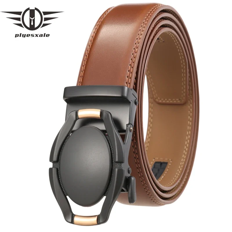 

2024 Black Men Belt Cow Genuine Leather Strap Male Luxury Belts for Men New Arrival Fashion Classical Automatic Buckle B385