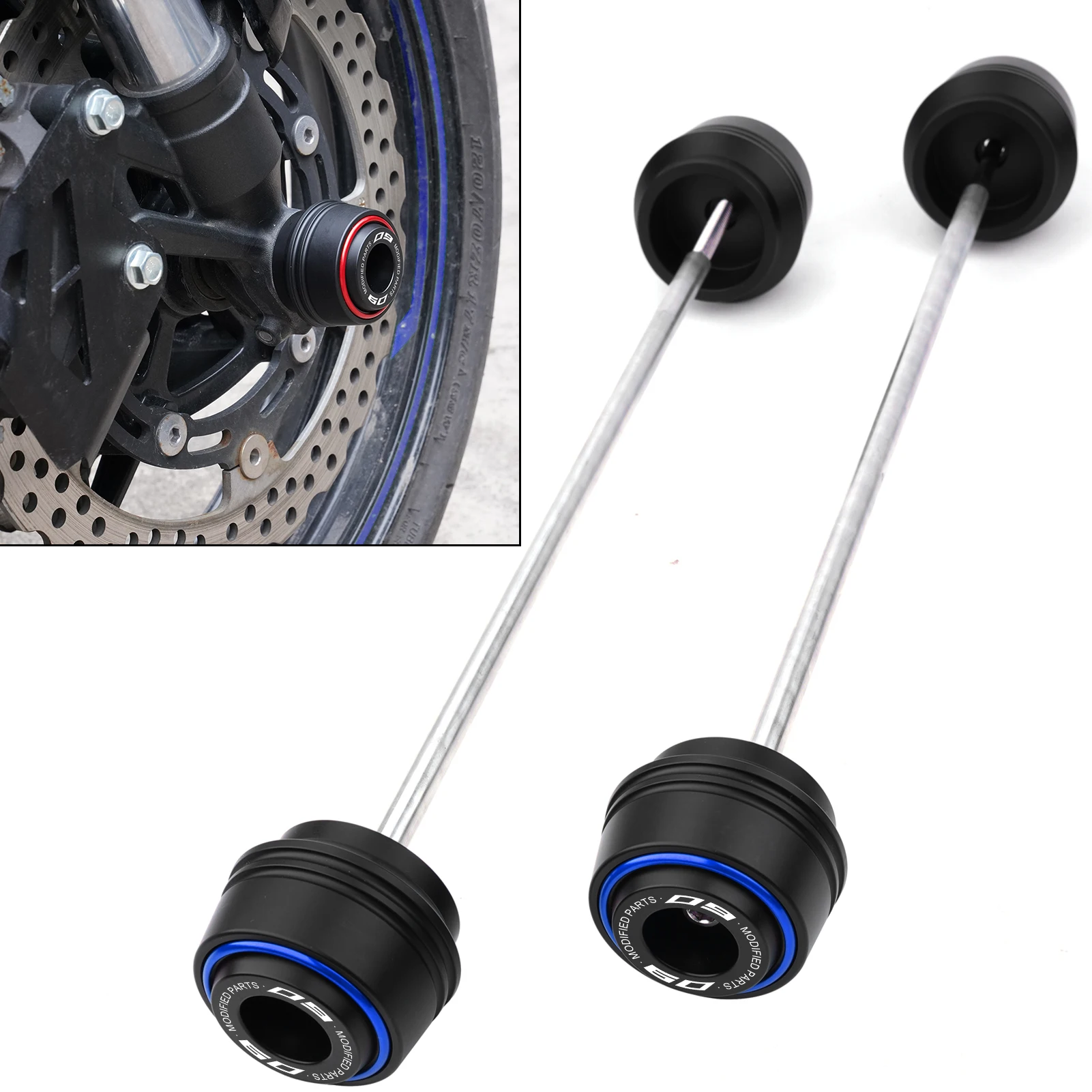 Pour YAMAHA MT09 MT-09 MT09 SP MT 09 SP 2014-2026 curseurs de moto essieu avant et arrière fourche Crash curseur protecteur de roue MT09SP