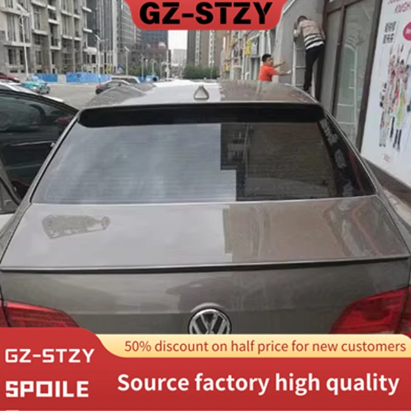 

For Volkswagen Passat B7 Spoiler 2013-2015 ABS Plastic Unpainted Color Rear Roof Spoiler Wing Trunk Lip Boot Cover Car Styling