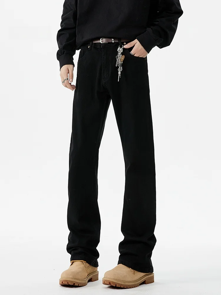 

Мужские джинсы Bootcut Bla: осенне-зимние, прямые, зауженные, в американском стиле High Street, повседневные брюки, молодежный модный тренд