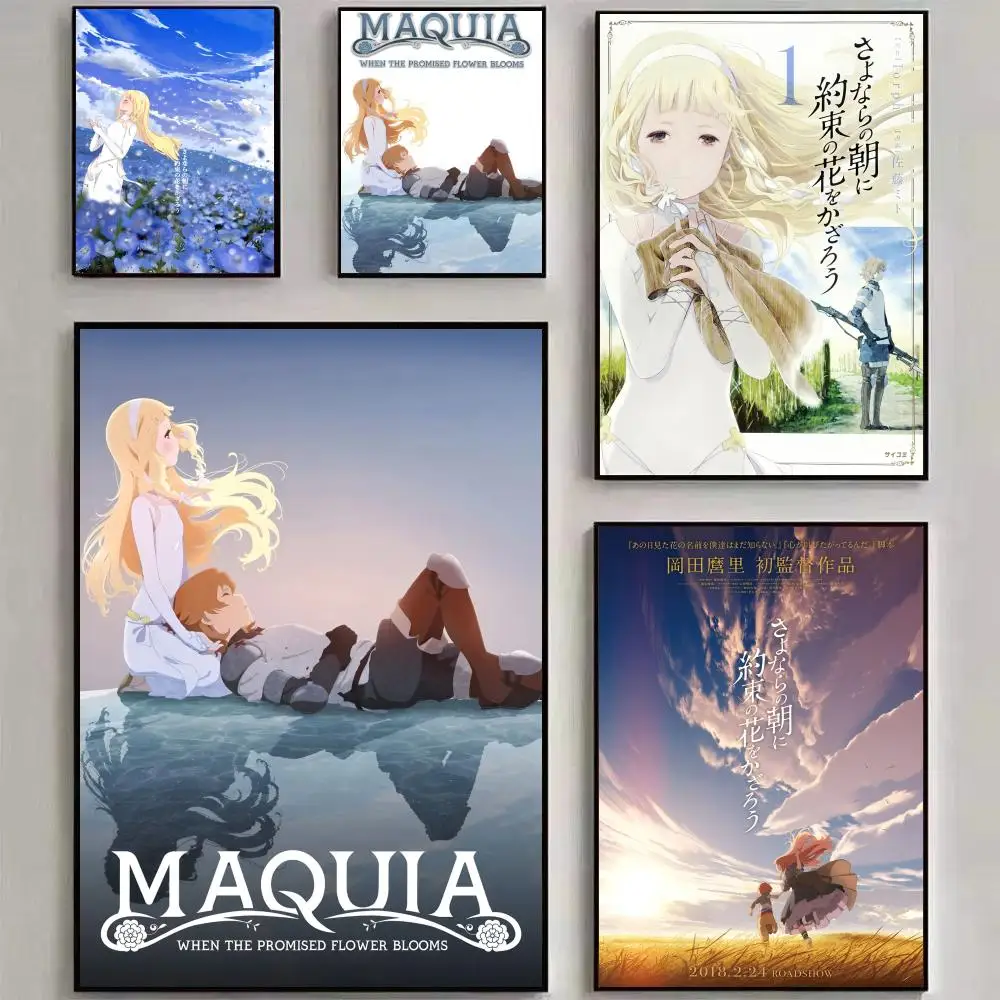 Maquia When the Promised Flower Blooms Poster HD art sticky wall waterproof home living room bedroom bar aesthetic decoration
