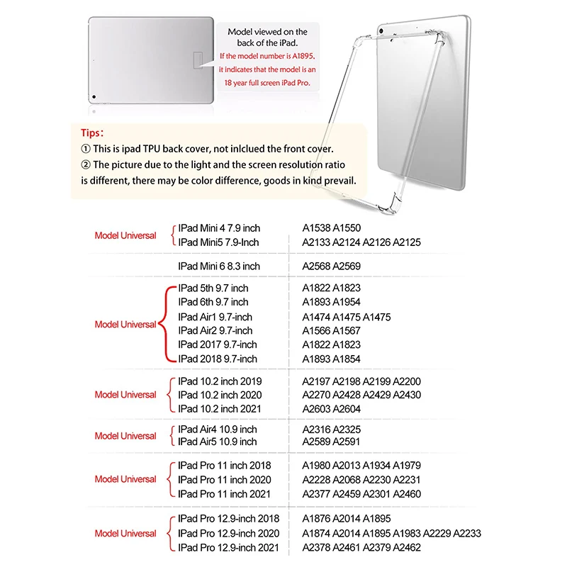 Cat Clear Case for iPad Case iPad 10th Gen Pro 12.9 4th 5th 6th Air 4th 5th 10.9 Pro 11 2nd 3rd 4th iPad 10.2 7th 8th 9th Cover