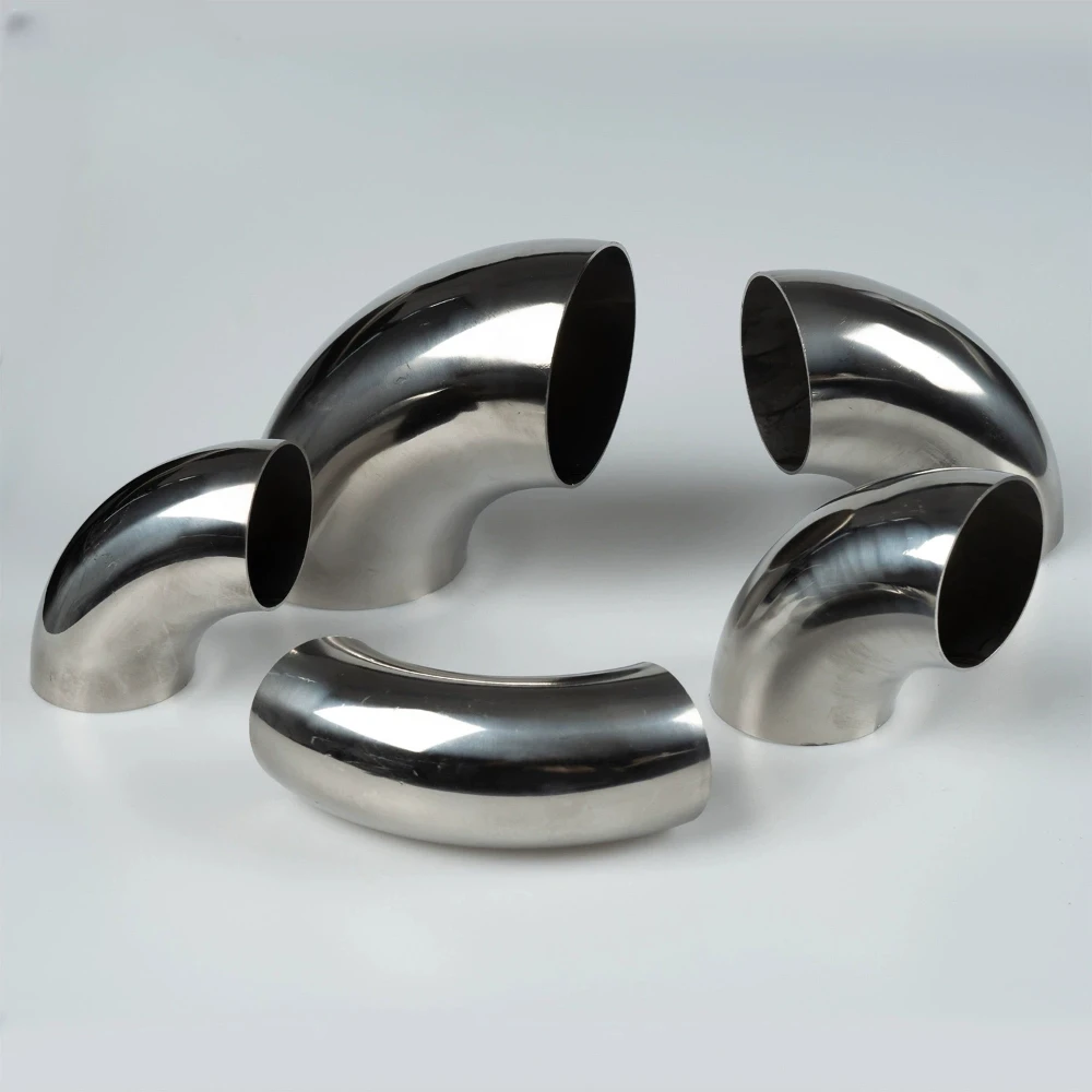 Universal 90 Degree Stainless Steel Pipe Fittings Elbows Welding Pipe Fitting Car Exhaust Pipe Muffler Welded Pipe 51/63/76/89mm