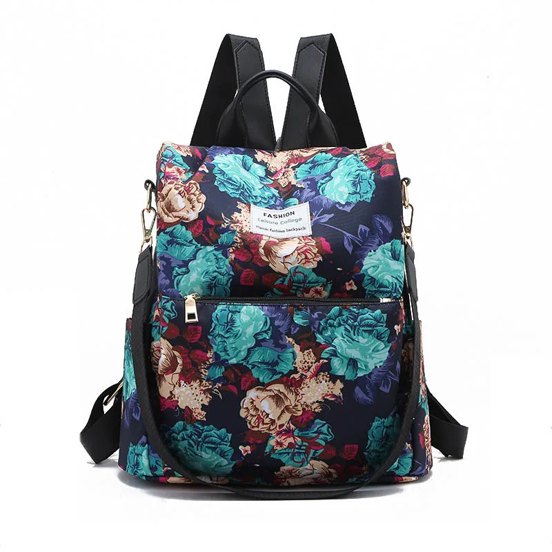 Chinese Style Printed Backpack Primary School Student Anti-Theft Backpack Korean Version Girl Small School Bag