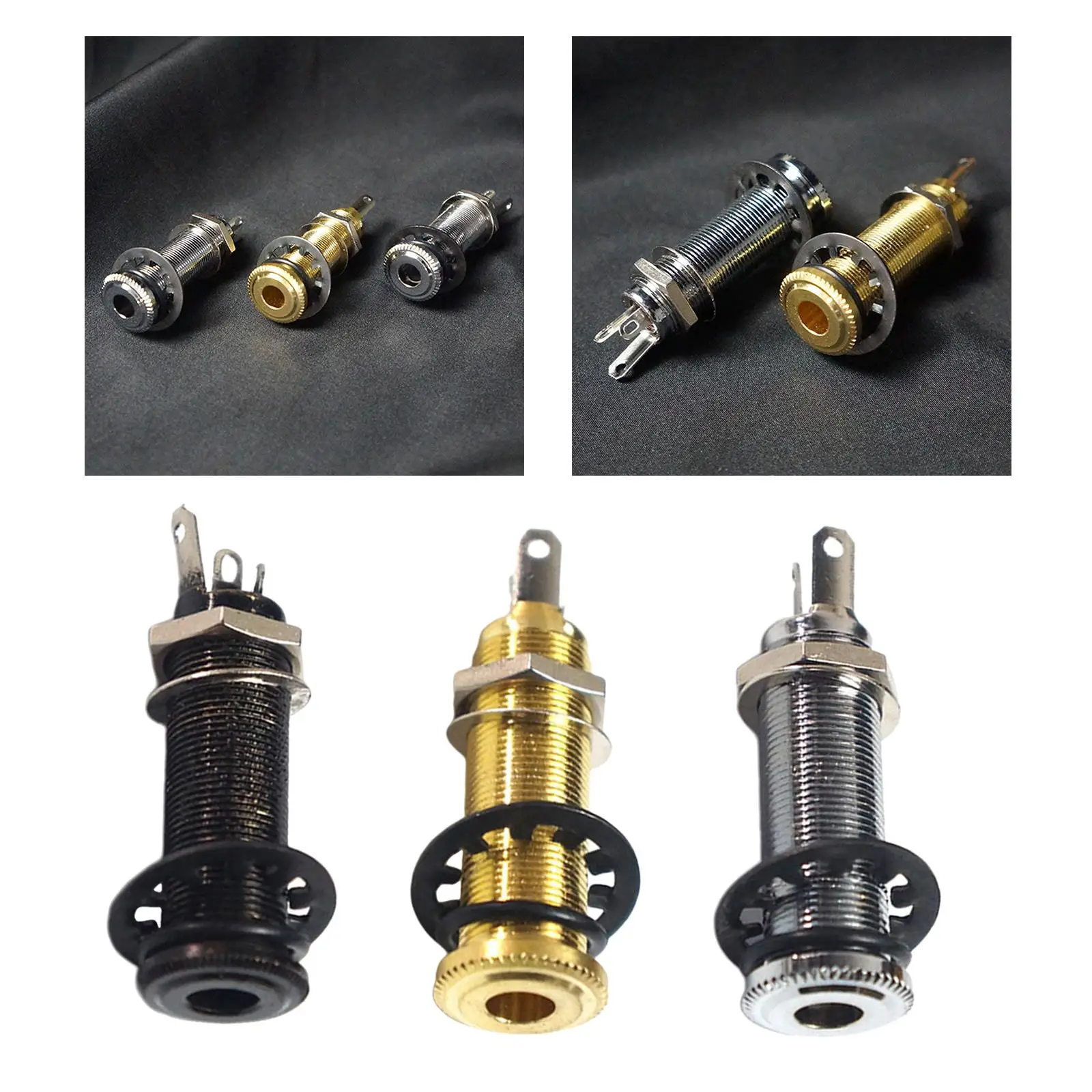1/4 Inch Guitar Pickup Endpin Jack Output Socket for Electric Guitar