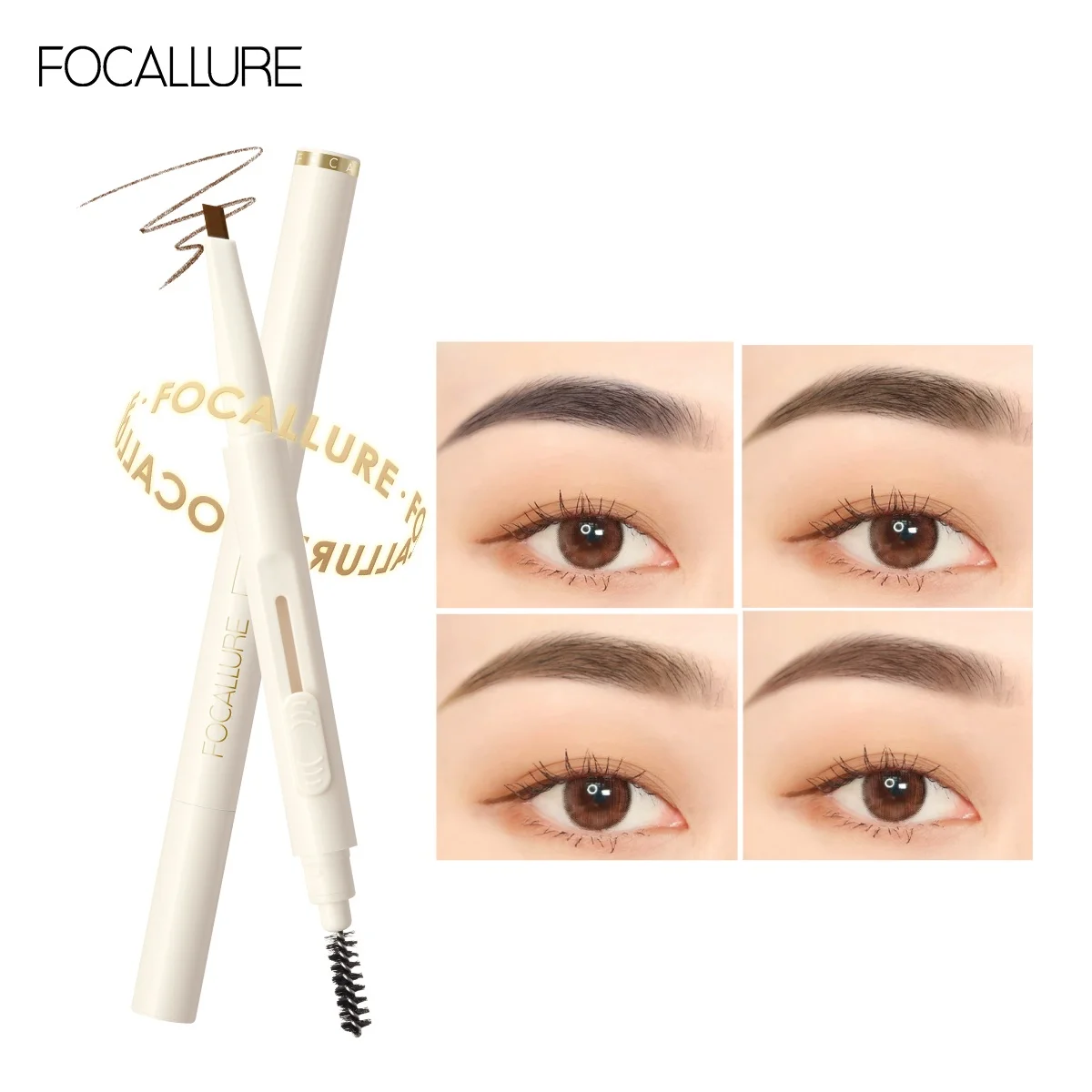 Wholesale FOCALLURE Ultra Fine Eyebrow Pencil Slidable Waterproof Precise Brow Definer Long Lasting Tint Profession Eyes Makeup