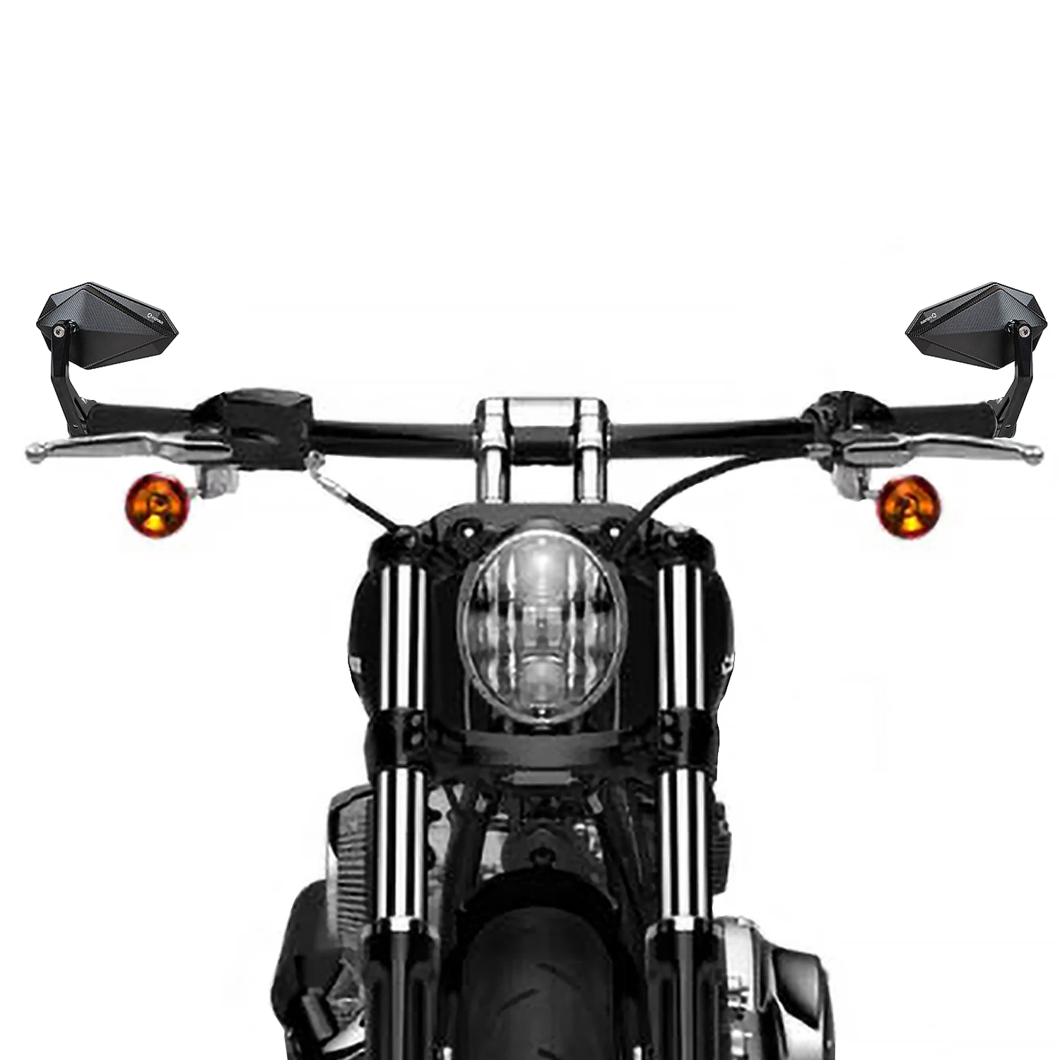 Motorcycle Bar End Mirror for Inner diameter 21-24MM HARLEY Sportster HONDA Shadow KAWASAKI Vulcan SUZUKI YAMAHA VStar Bolt-R
