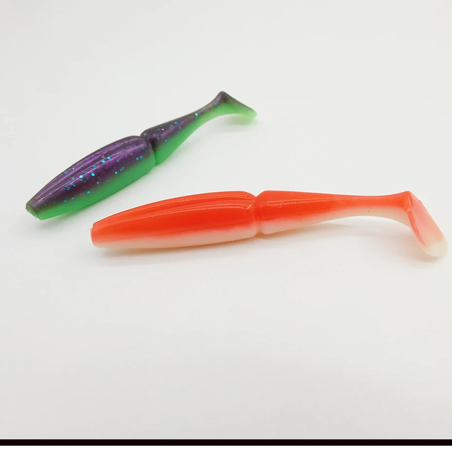 ESFISHING 인공 부드러운 실리콘 미끼 루어, 스윔베이트 이스카 인공 진동 꼬리 낚시 미끼, 50mm, 70mm