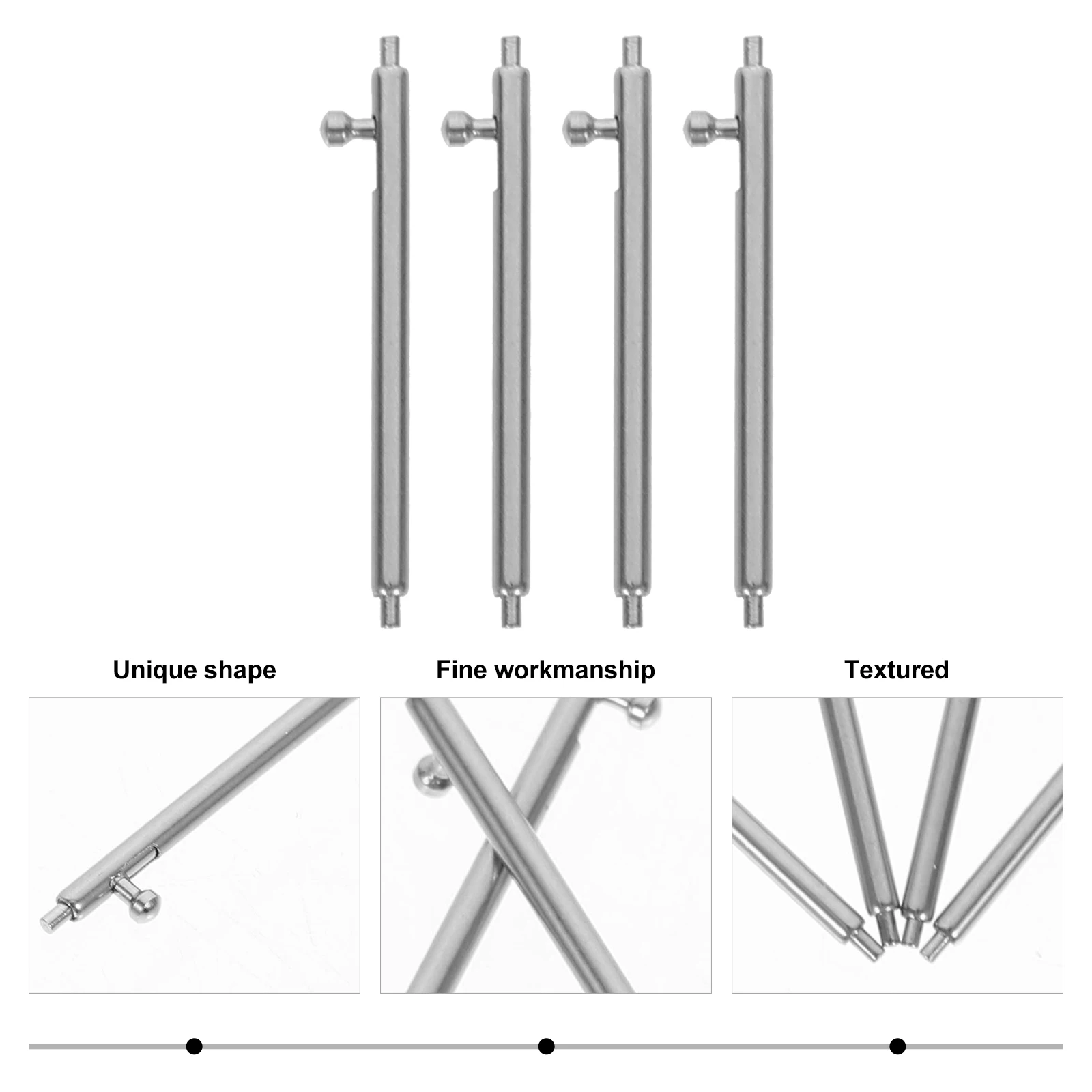 

4 Pcs Quick Disassembly Ear Accessories Watch Strap Pin Band Supplies Pins Watchband Release Tube Stainless Steel Replacements