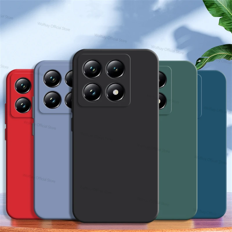 For Xiaomi 14T Pro Case Xiaomi 14T 14T Pro Cover Luxury TPU Shockproof Liquid Silicone Protective Phone Cover For Xiaomi 14T Pro