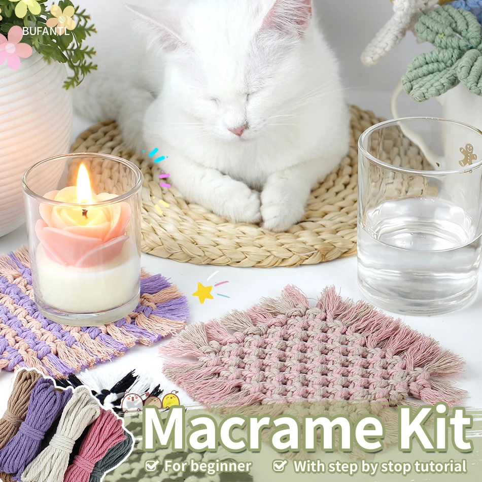 Soap Making Kit For Kids - Kit de macramé : Sous-verre à