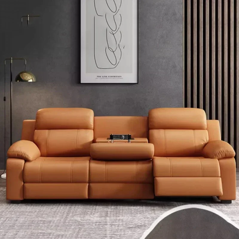 Electric Relax Multifunctional Sofa Family Yellow European Designer Multifunctional Sofa Choice Modern Divano Home Furniture