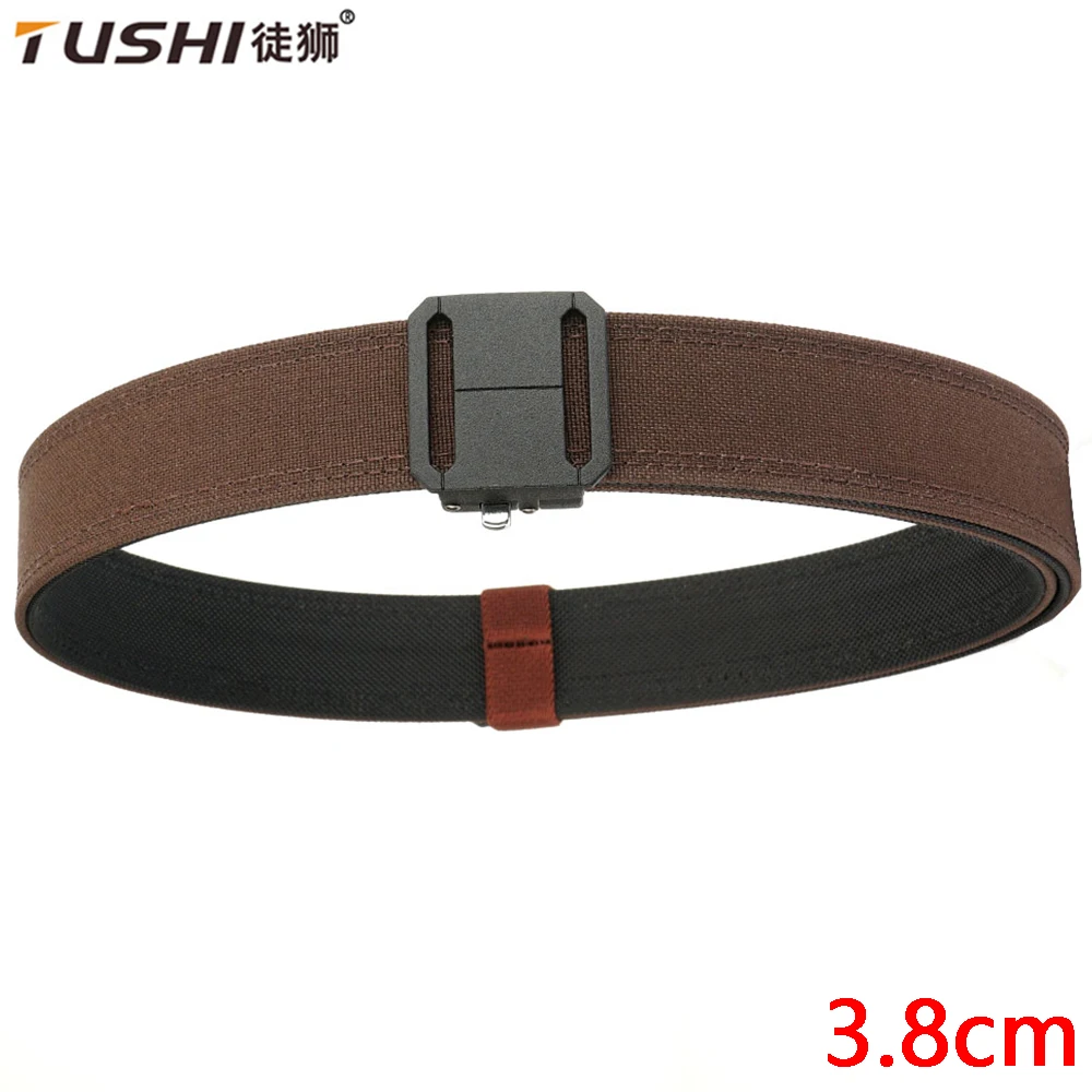 TUSHI Offizieller Original Herren Militärgürtel 1100D Dickes Nylon mit Automatikschnalle IPSC Waffengürtel Casual Gürtel für Männer