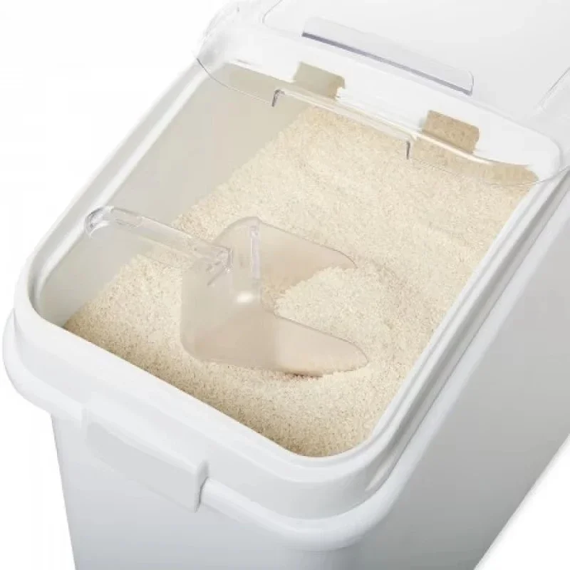 لوازم المطاعم التجارية للتقديم، سعة كبيرة لتخزين المواد الغذائية، صندوق المكونات البلاستيكية للدقيق