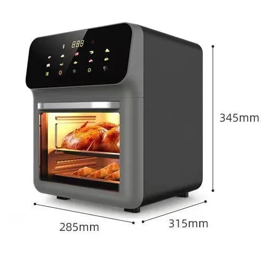 Air Fryer With Viewing Window Kitchen Appliances Household Commercial Non-fryer Air Fryer 10L 1350w Air Fryer