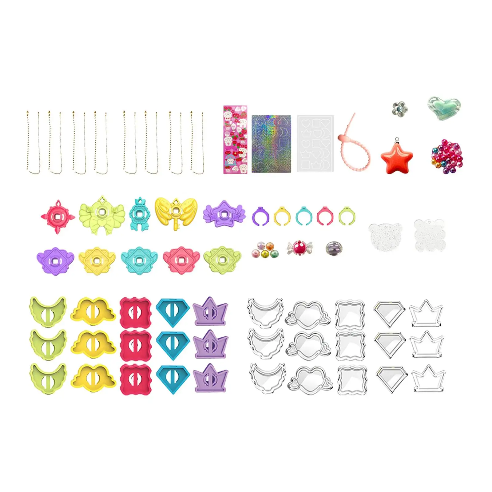 Toddlers DIY Sticker Portable Princess Handmade Gift Box Set Toys Girls Making Jewelry Toy Kits Children's 3D Stickers Machine