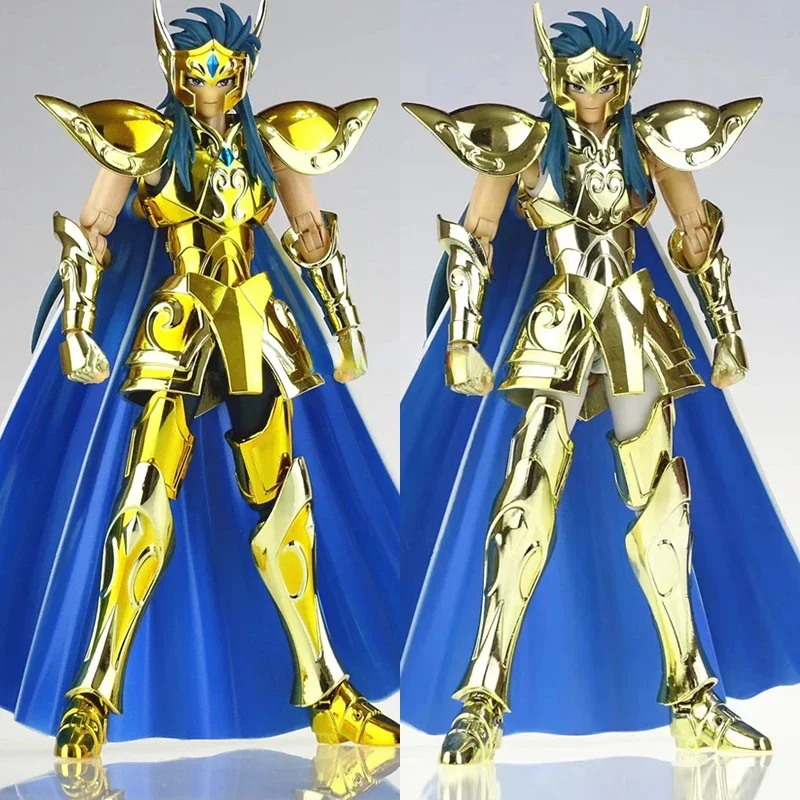 In Stock  CS Model Saint Seiya Myth Cloth EX Aquarius Camus With Hyoga Cygnus Head Gold/24K/OCE Knights of the Zodiac Action