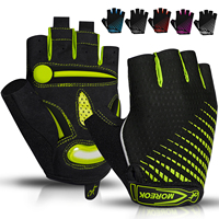 MOREOK Bike Cycling Gloves Half Finger Breathable 5MM Gel Pads  Bicycle Gloves Shock-Absorbing Mountain Bike Road Biking Gloves