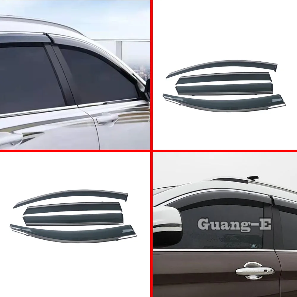 

Car Body Cover Stick Lamp Plastic Window Glass Wind Visor Rain/Sun Guard Vent Hoods 4PCs For Kia Sorento L 2015 2016 2017 2018