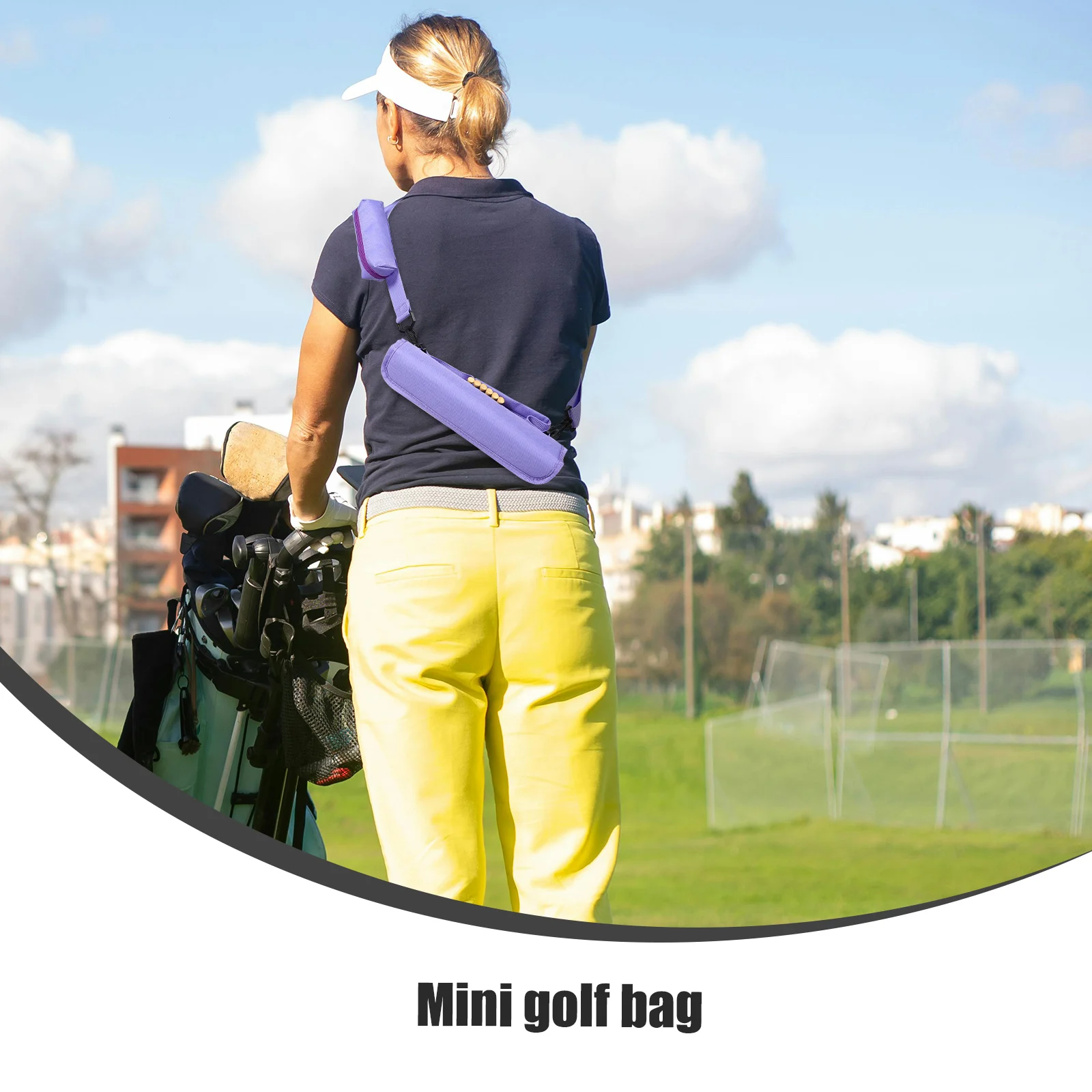 

1PC Bag Portable Mini Storage Travel Golf Club Carry Bags Polyester Ball Tubes Kids Toddler Golf Bags Carry Case