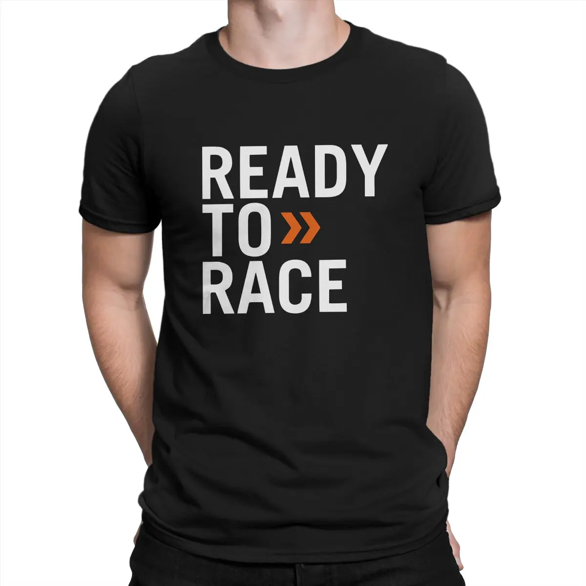 

Ready To Race T Shirt Harajuku Gothic Men's Tshirt Polyester Men Clothing