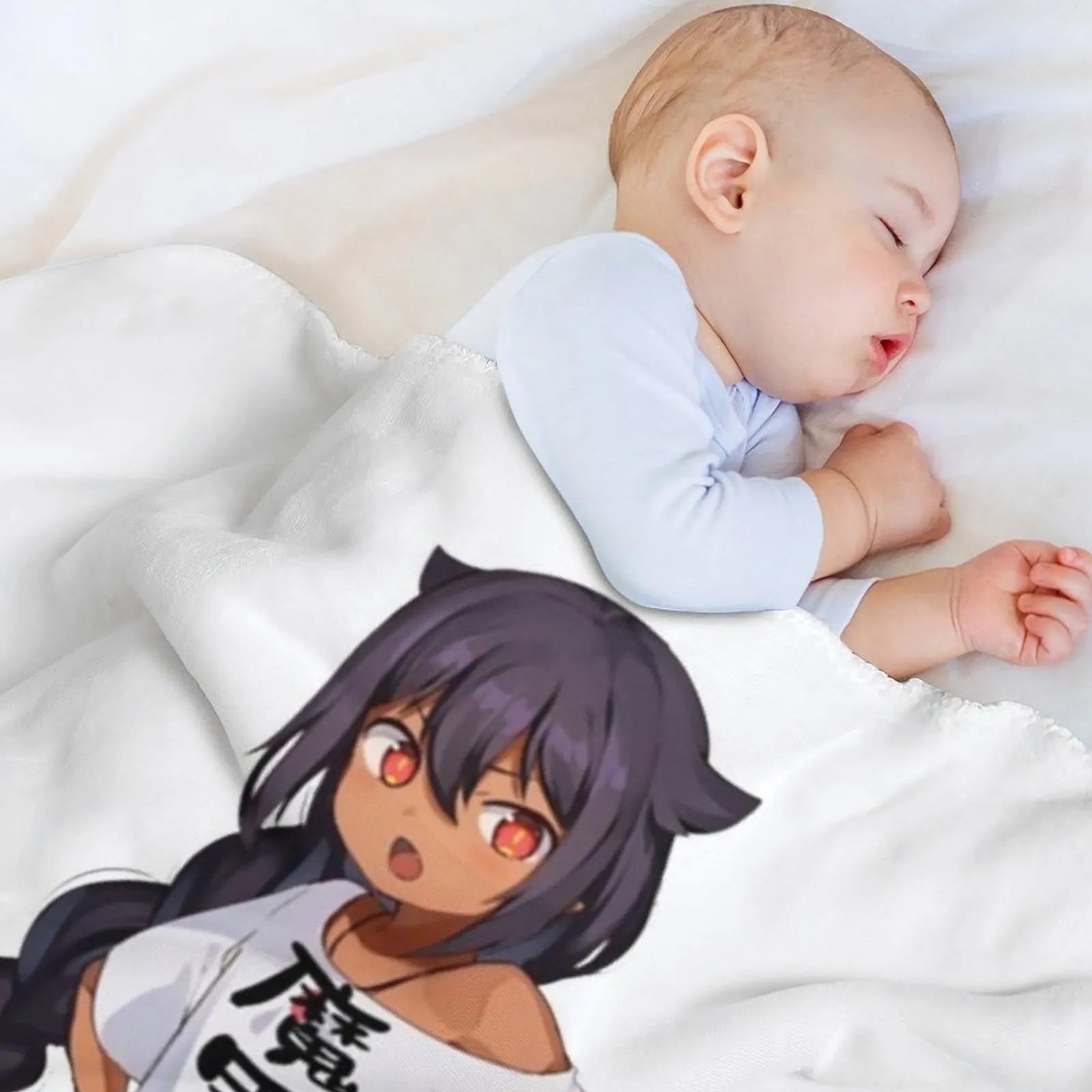 Jahy-sama تصميم ممتع رمي بطانية السرير منقوشة البطانيات للأرائك أفكار هدايا عيد الحب بطانيات النزهة