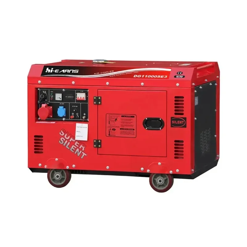 Hot Sale 10KVA 198 Engine Three Phase Red Color Diesel Generator Set