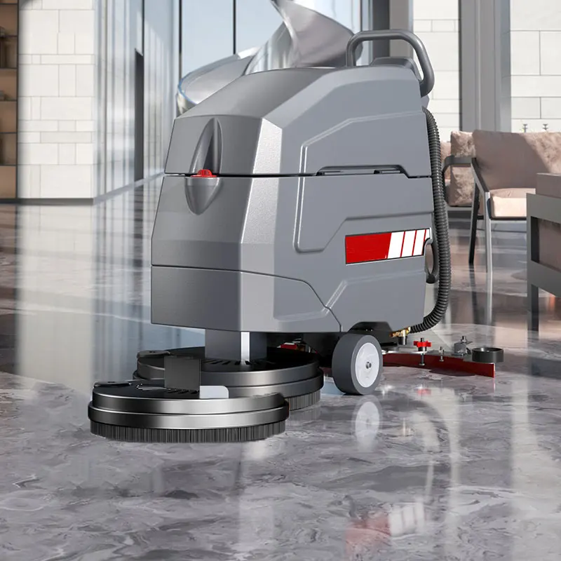 Hand Push Electric Floor Scrubber Self-propelled Cleaning Machine Indoor Use Robot for Cleaning