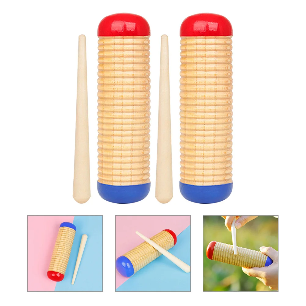 

2 set Rhythm Sand Shakers Wooden Hand Percussion Instrument For Ukulele Accompaniment Finger Shaker Musical Instruments For