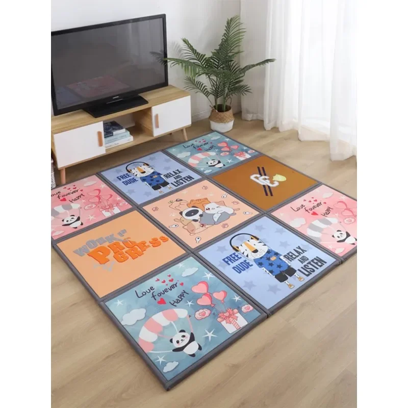 Thickened foldable splicing floor mat climbing mat bedroom under the bed anti-drop mat tatami carpet