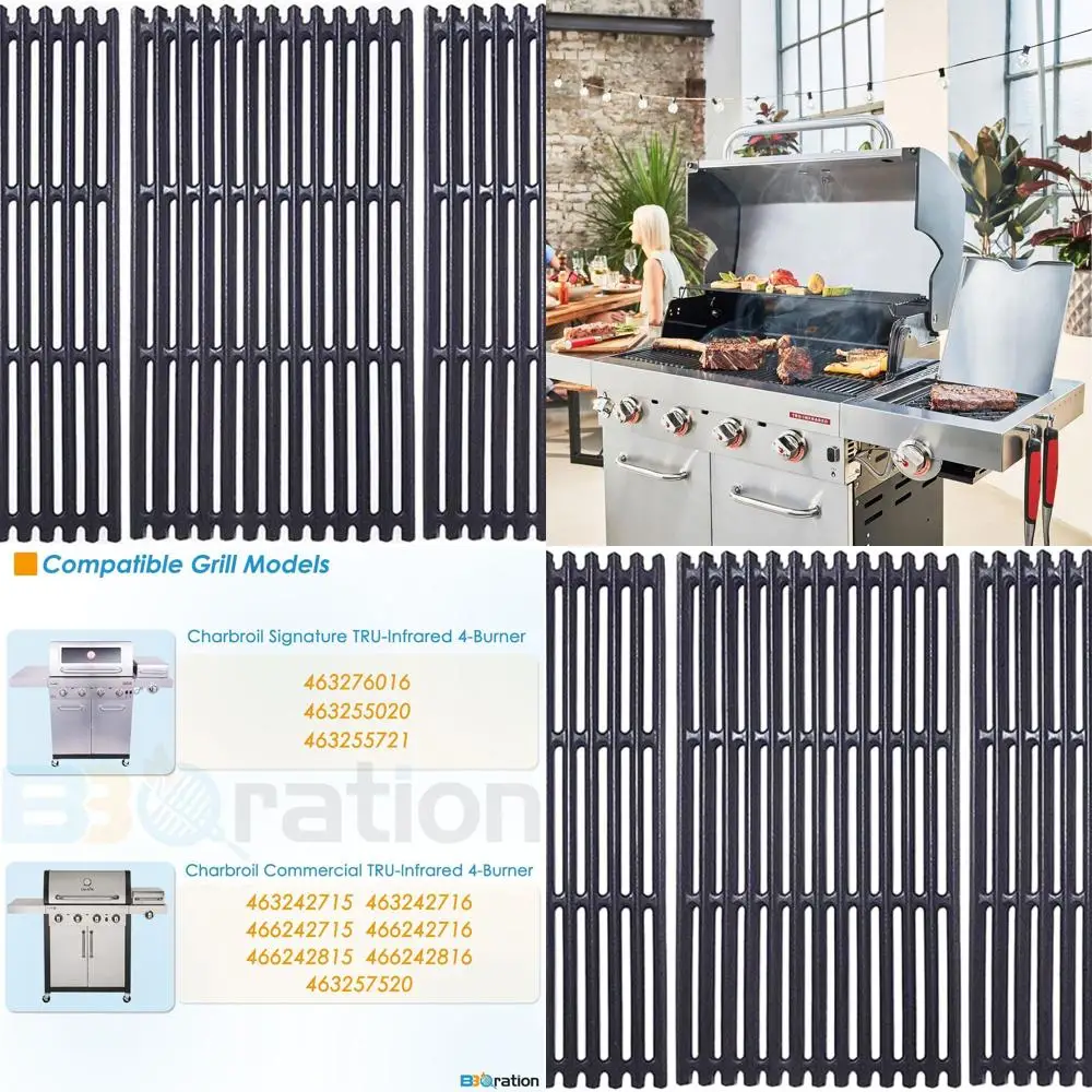 

Полудюймовая решетка для гриля для 4-конфоральных инфракрасных угольных грилей, совместимая с инфракрасными моделями Tru