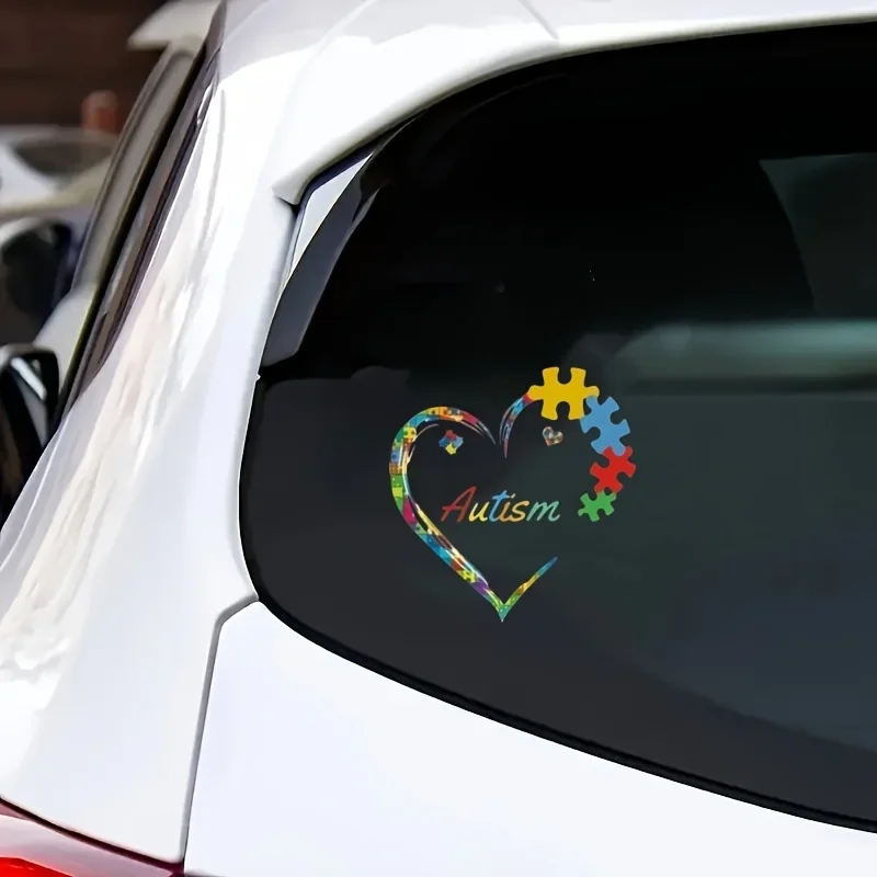 Autism Awareness Vinyl Decal 1PC, Waterproof Sticker for Car, Motorcycle, Truck, Helmet, Laptop & Exterior Styling Decor
