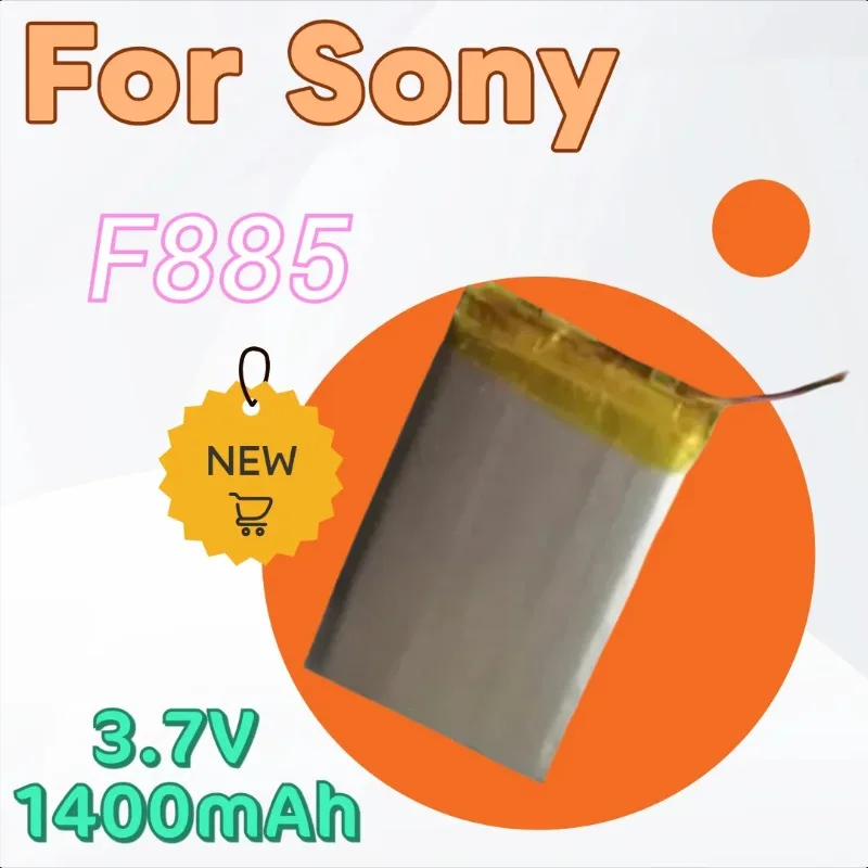 

For Sony F885 F886 F805 (3 wire) High Quality High Capacity Walkman battery 3.7V 1400mAh
