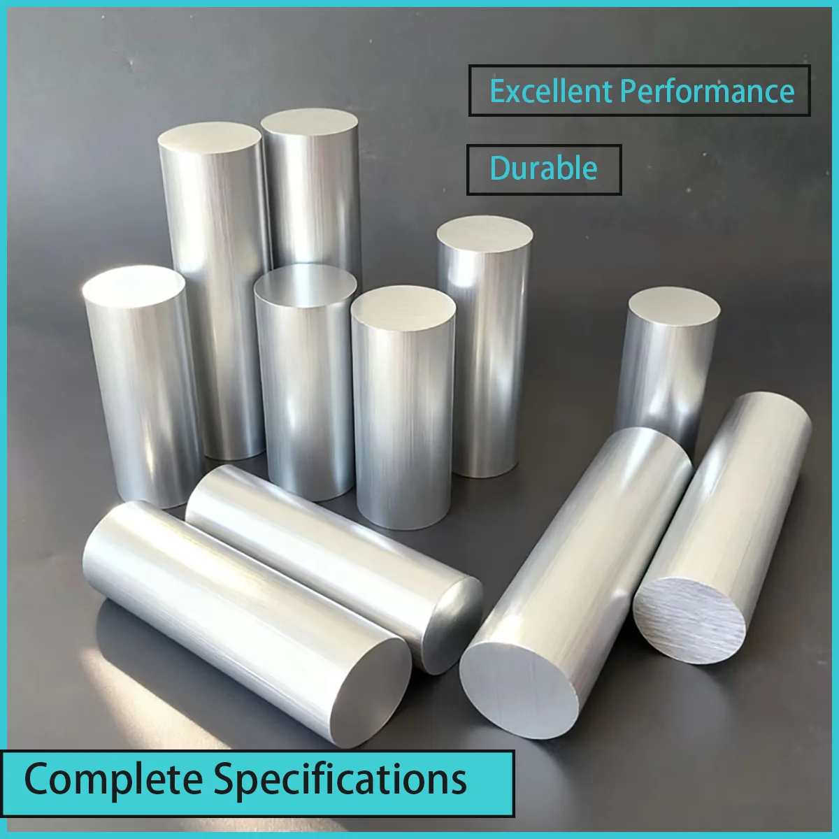40mm-50mm Diameter High Quality Aluminum Solid Round Rod High Strength for Industrial/Mechanical/DIY Engineering Projects