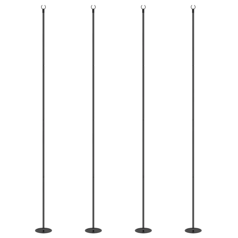 

Outdoor String Light Poles 10FT Steel Stand for Patio Deck 4 Pack