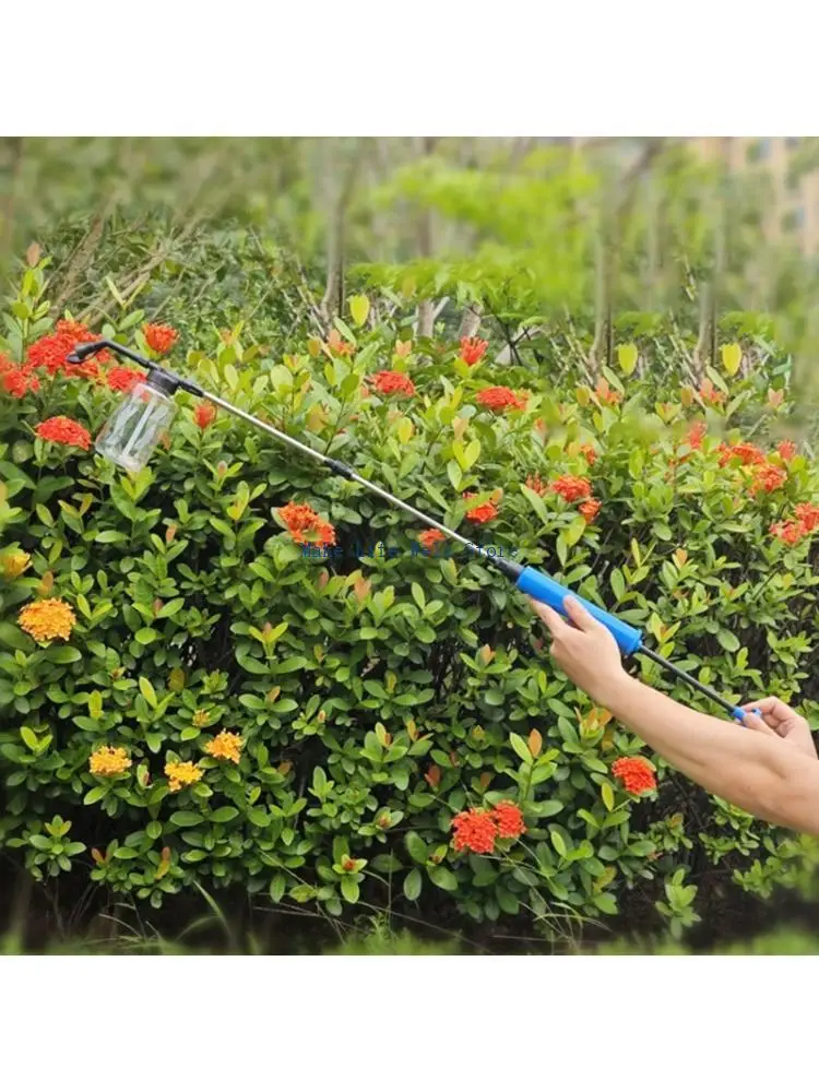  Ergonomic Plant Pollination Tool with Wind Resistant Nozzle&Extended Reach Tube