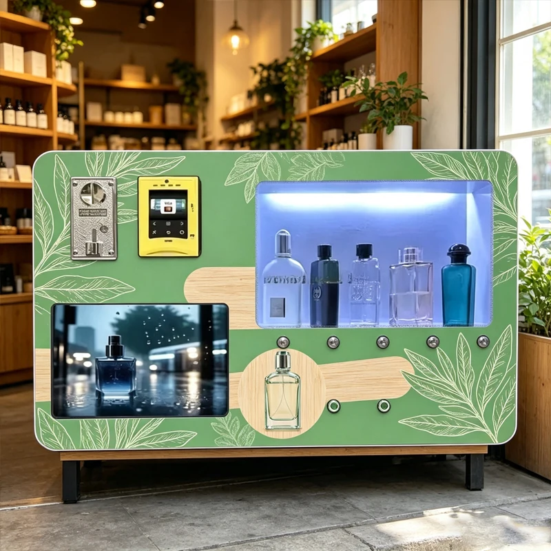 Commercial Perfume Vending Machine Automatic Fragrance Dispenser Touch Screen Multiple Scents Self Service Vending Equipment