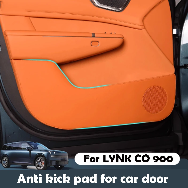 

Для LYNK CO 900 2025 кожаная противоударная накладка для двери автомобиля аксессуары для салона автомобиля