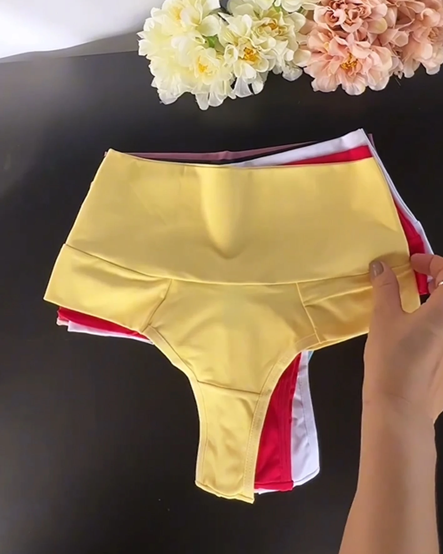 Bragas de cintura alta para mujer, tangas sexys, moldeador de cuerpo, Panty de pierna alta, ropa interior femenina para Fitness, ropa interior de